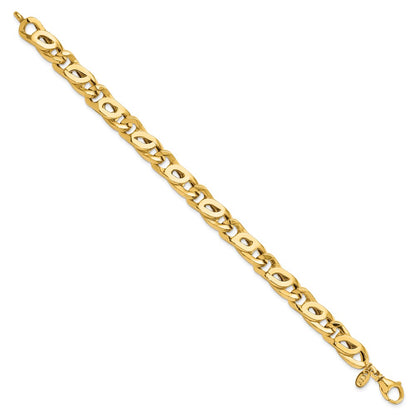 Men's Polished Link Bracelet 8.25"