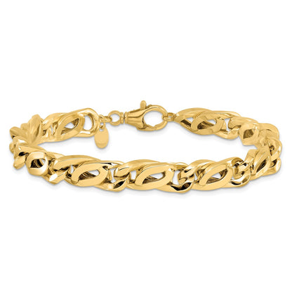 Men's Polished Link Bracelet 8.25"