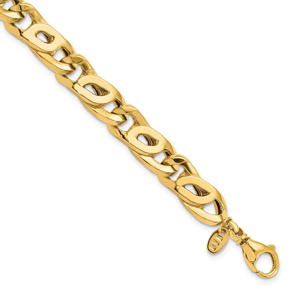 Men's Polished Link Bracelet 8.25"