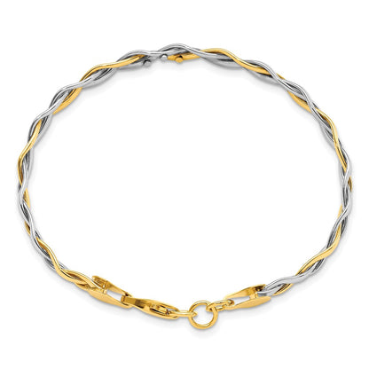 Polished Twisted Bracelet 7"
