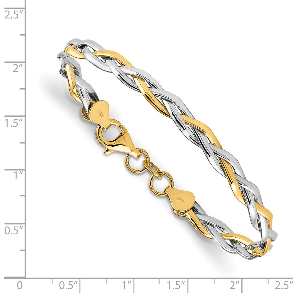 Polished Twisted Bracelet 7"