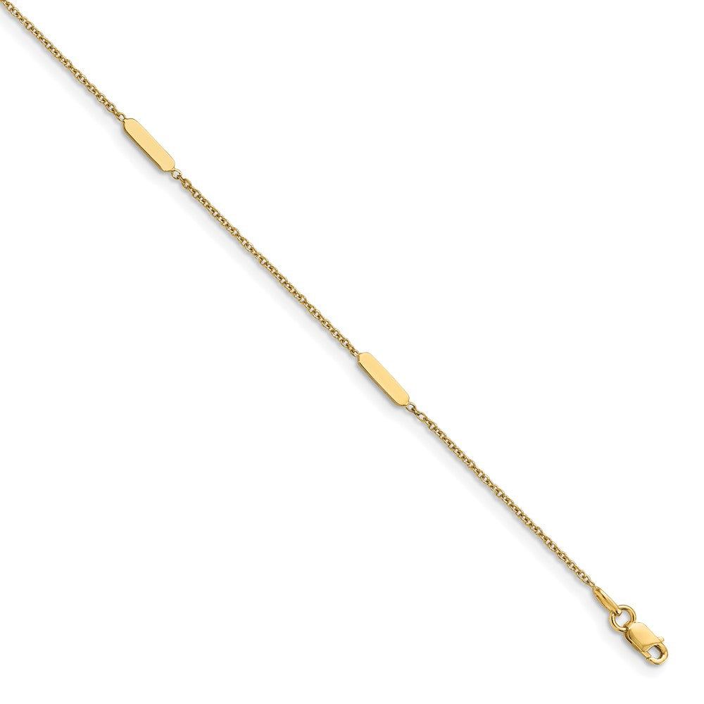 Polished w/1 in ext. Anklet