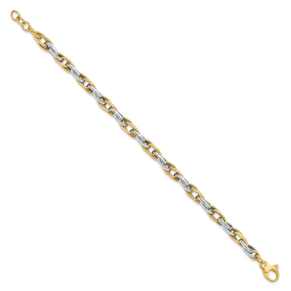 Polished w/.5in ext. Bracelet - 4.67mm