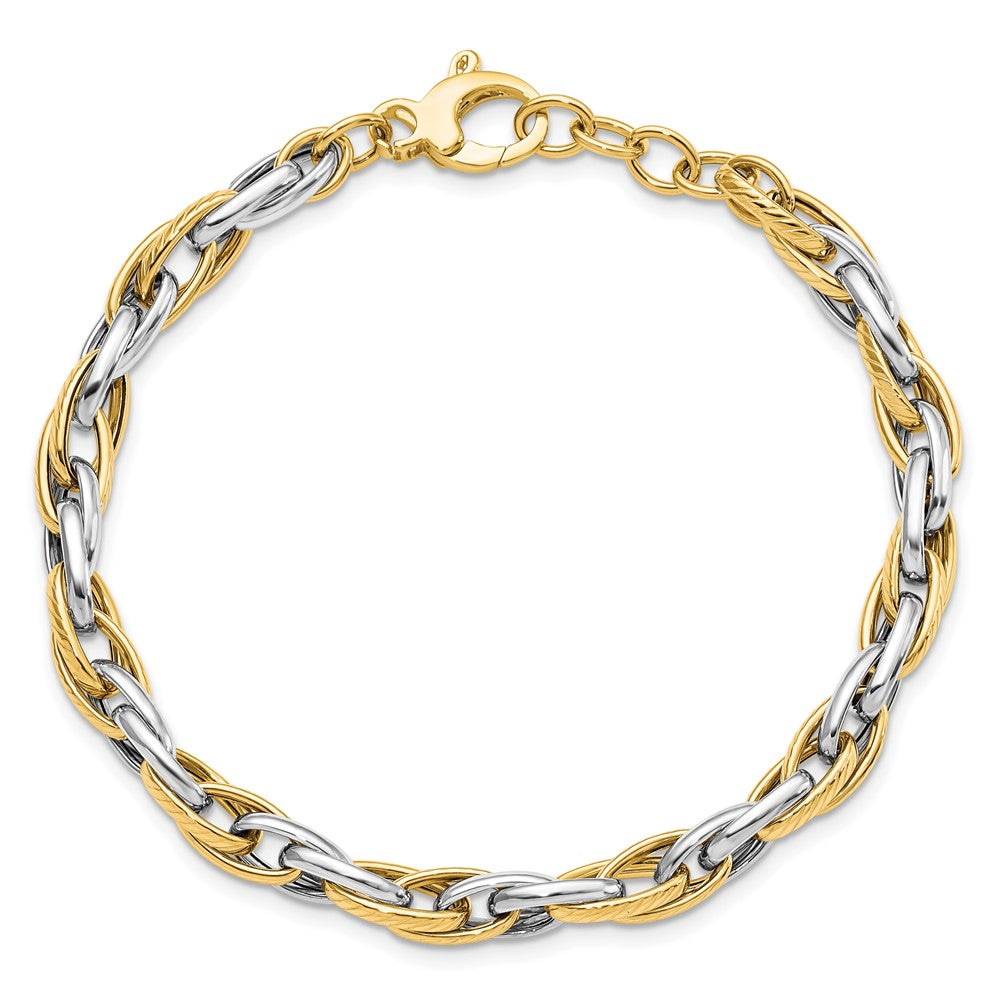 Polished w/.5in ext. Bracelet - 4.67mm