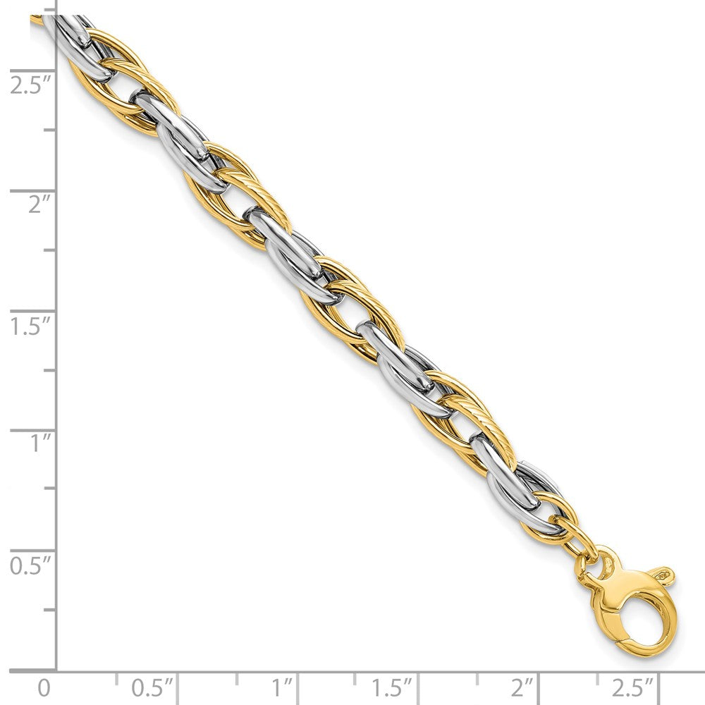 Polished w/.5in ext. Bracelet - 4.67mm