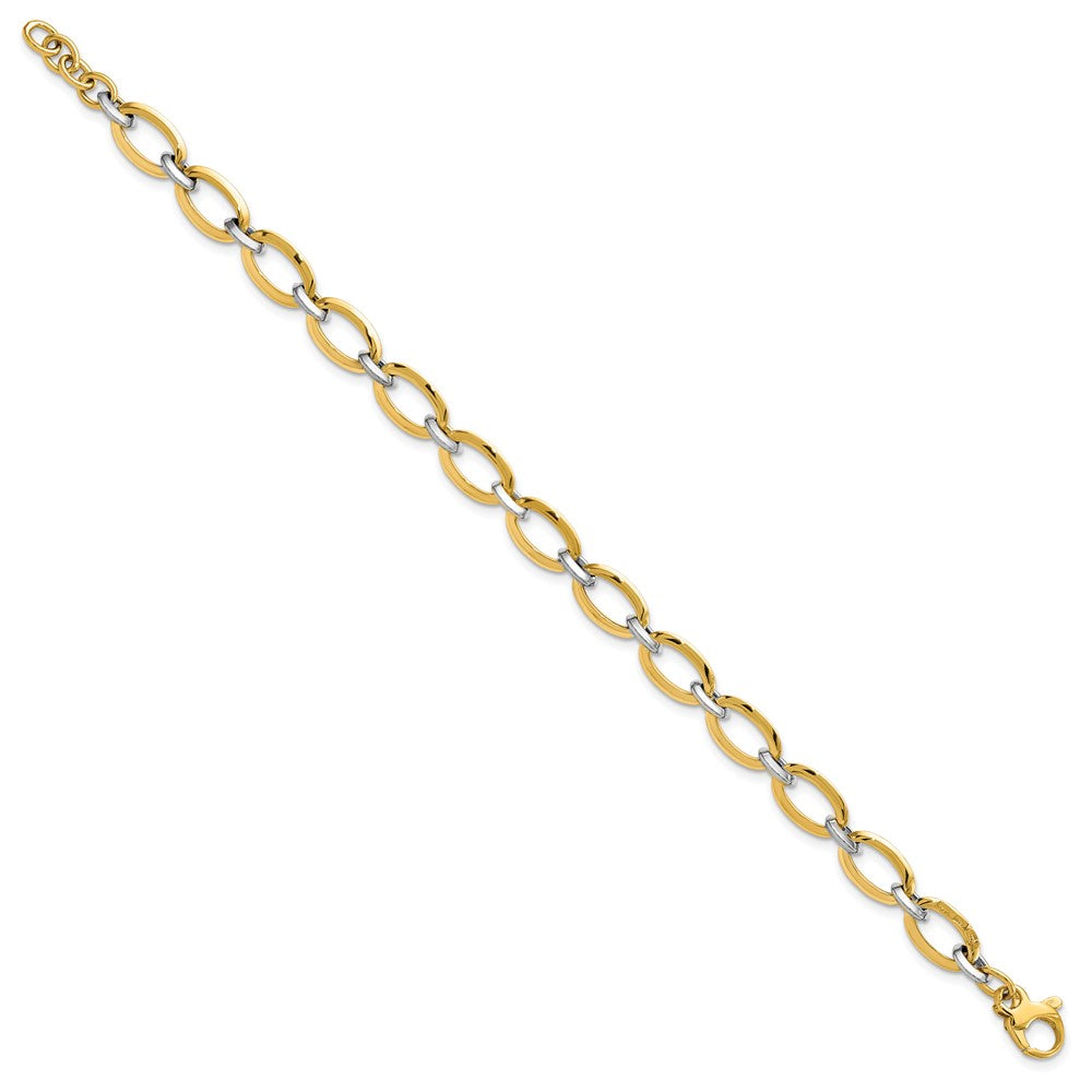Polished w/.5in ext. Bracelet - 5.37mm
