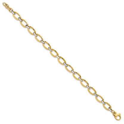 Polished w/.5in ext. Bracelet - 5.37mm