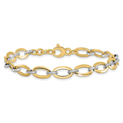 Polished w/.5in ext. Bracelet - 5.37mm