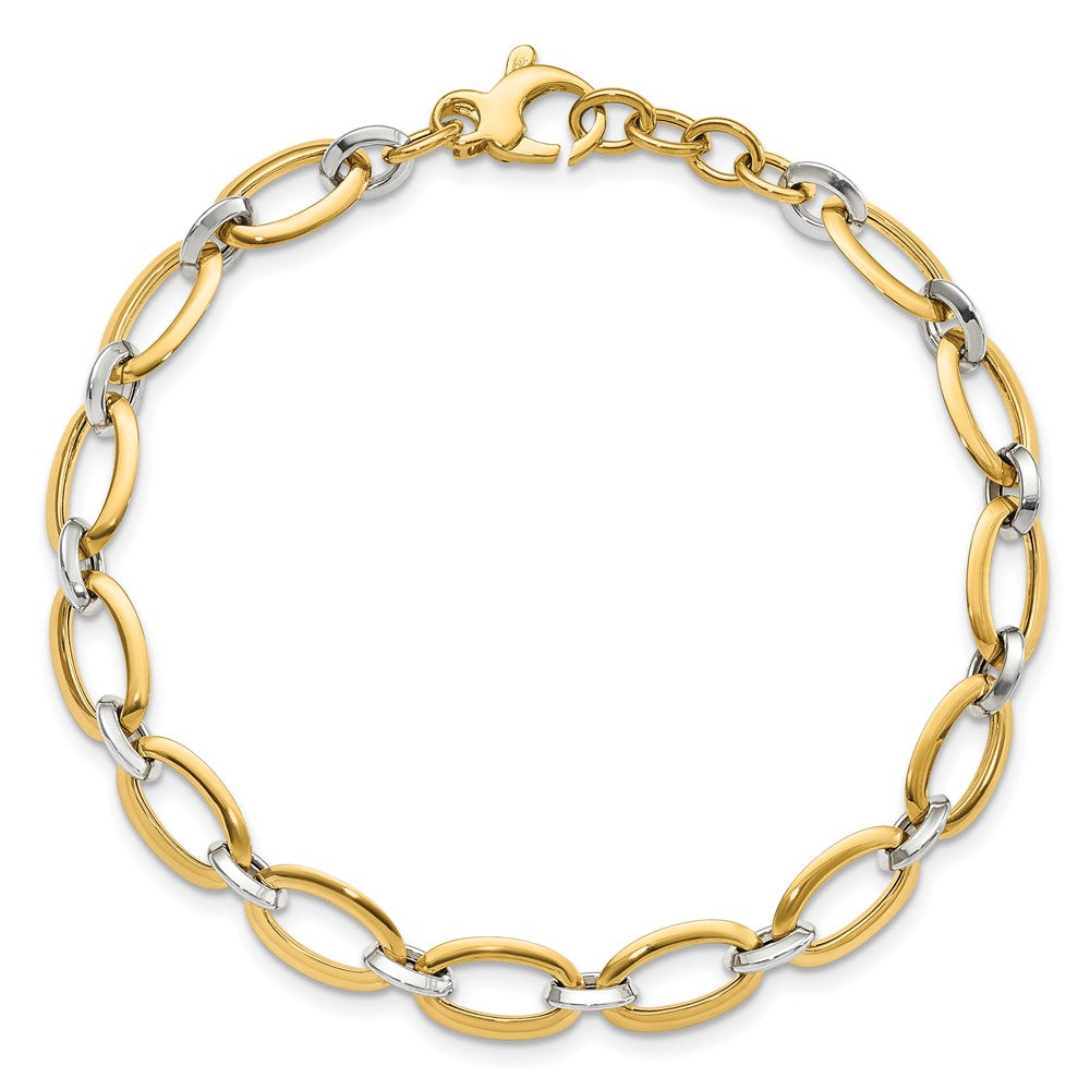 Polished w/.5in ext. Bracelet - 5.37mm