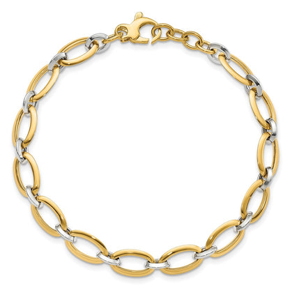 Polished w/.5in ext. Bracelet - 5.37mm