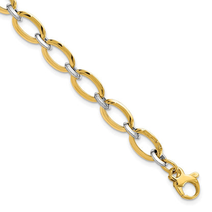 Polished w/.5in ext. Bracelet - 5.37mm