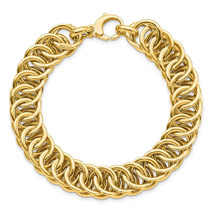 Polished D/C Reversible Bracelet 7.5"