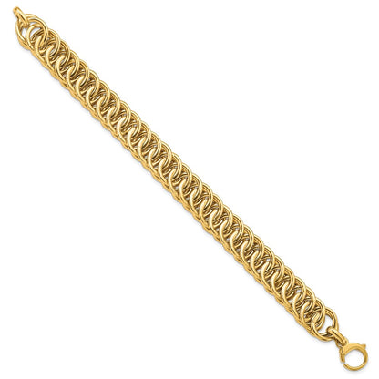 Polished D/C Reversible Bracelet 7.5"