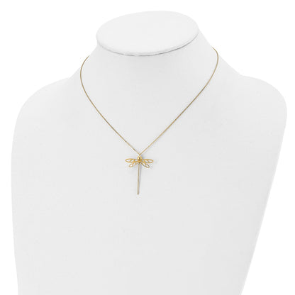 Polished Dragonfly w/2 in ext. Necklace