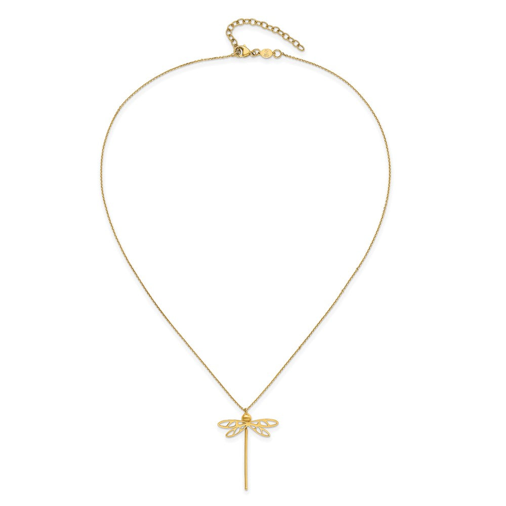Polished Dragonfly w/2 in ext. Necklace