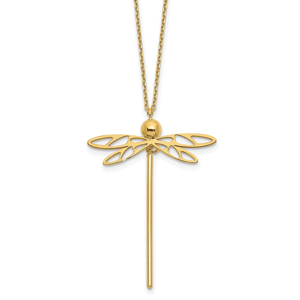 Polished Dragonfly w/2 in ext. Necklace