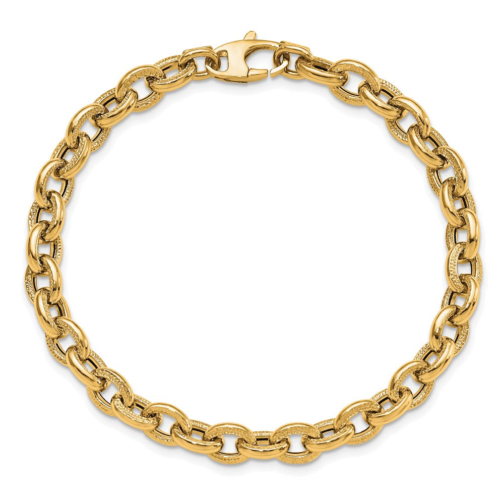 Textured Link Bracelet 7.5"