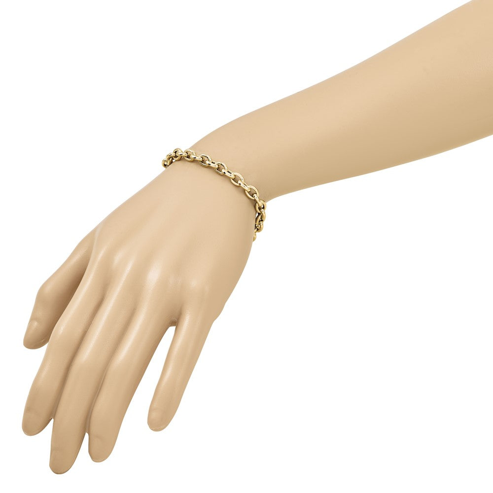 Textured Link Bracelet 7.5"