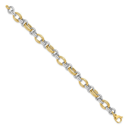Polished Link Bracelet 7.5" - 8.23mm