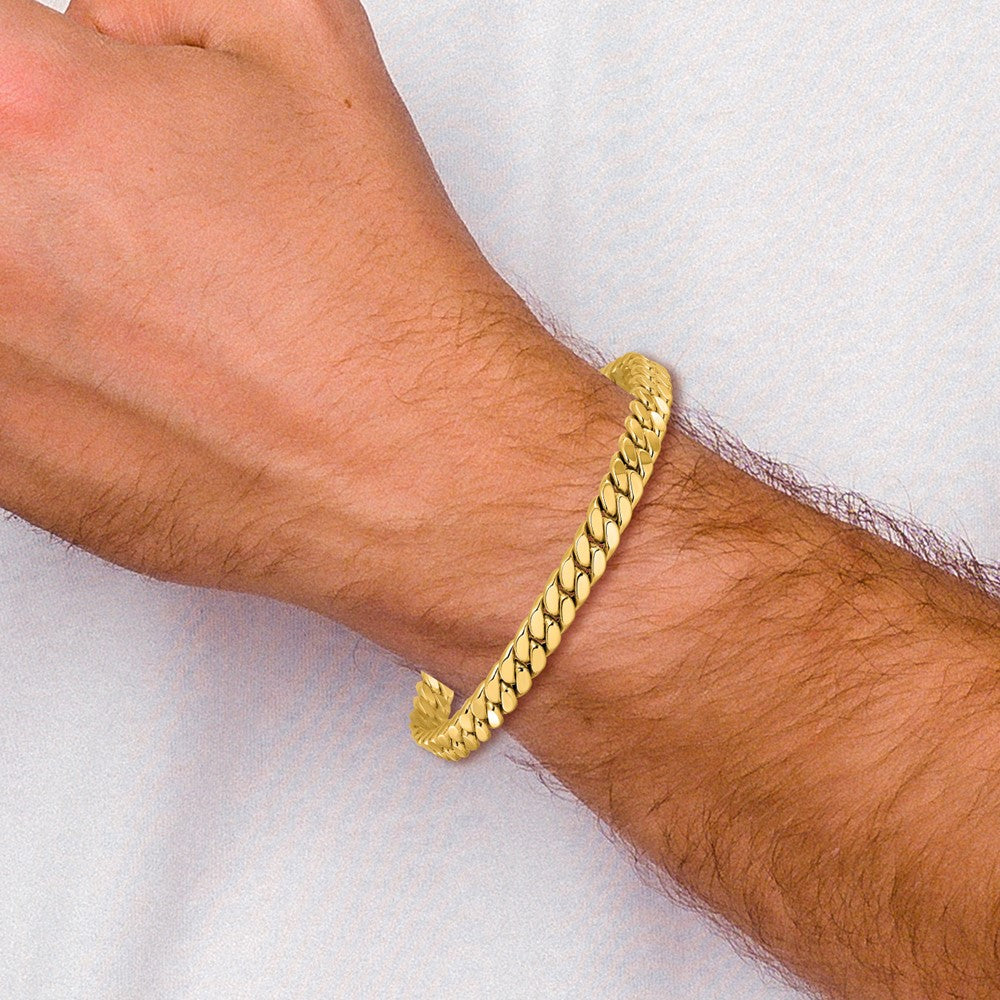 Men's Polished Curb Bracelet 8.5"