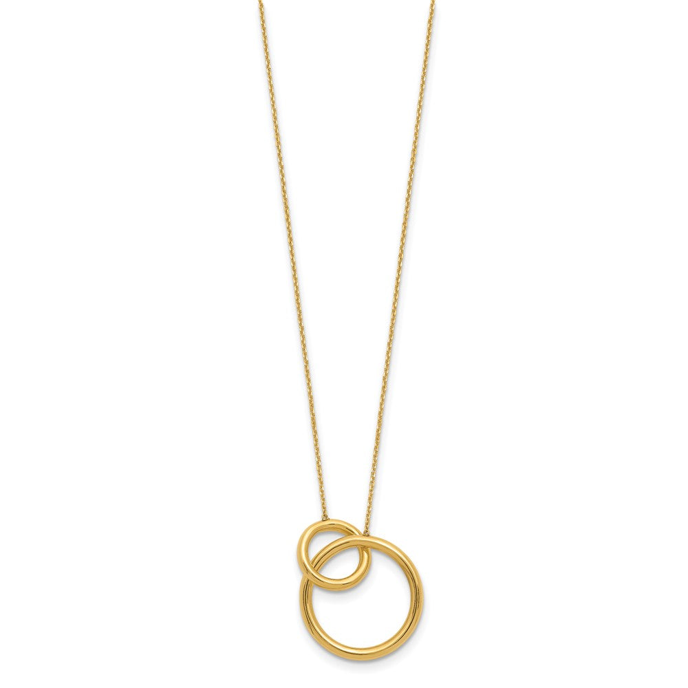Polished Circles with 2 Inch Extender Necklace