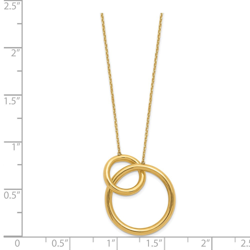 Polished Circles with 2 Inch Extender Necklace