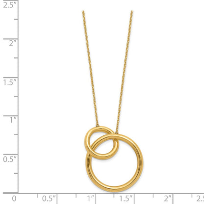 Polished Circles with 2 Inch Extender Necklace