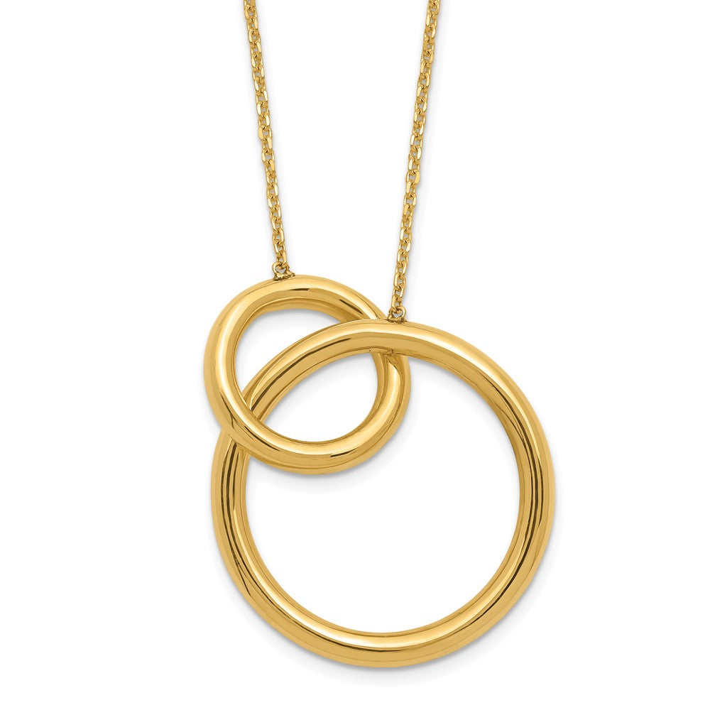 Polished Circles with 2 Inch Extender Necklace