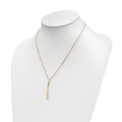 Polished D/C Necklace 18" - Yellow Gold