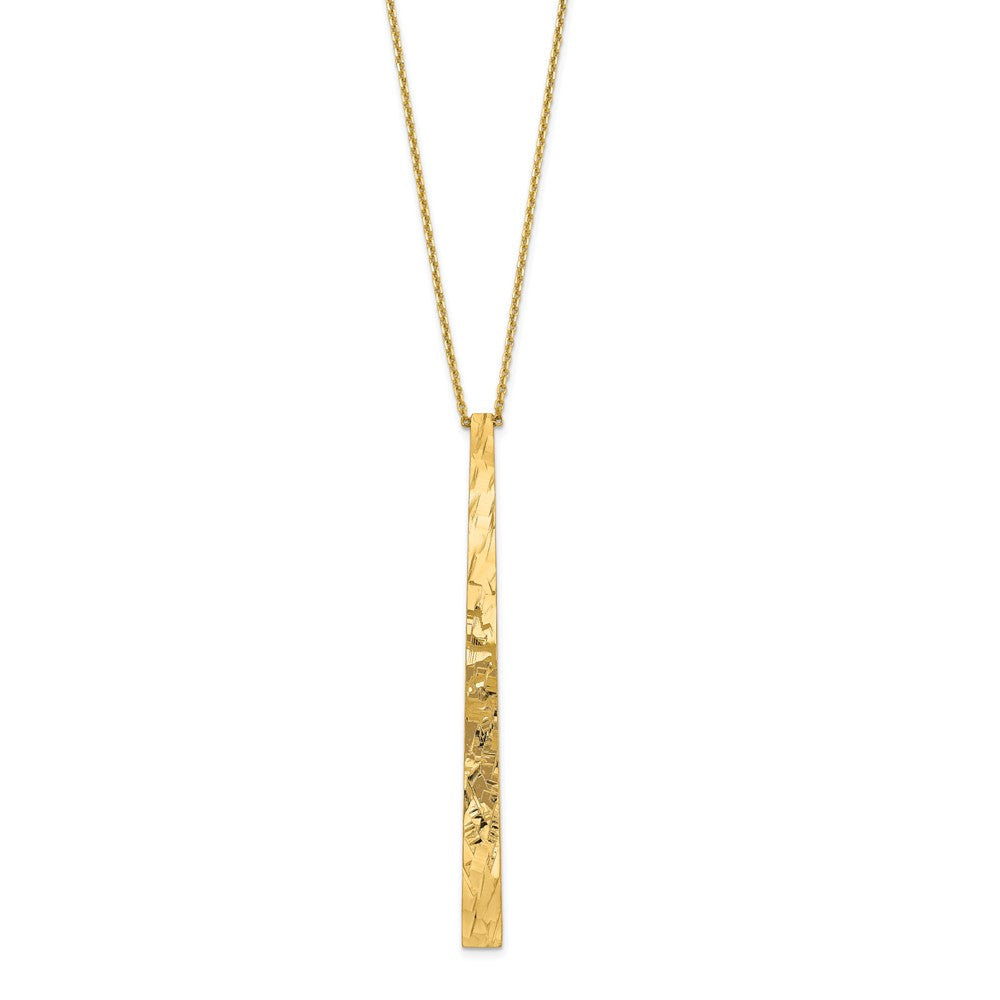Polished D/C Necklace 18" - Yellow Gold