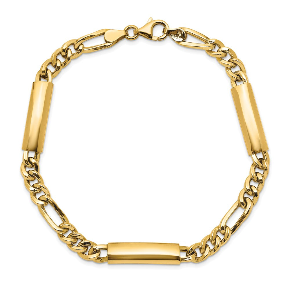 Men's Polished Fancy Link Bracelet 8.5" - 6.11mm