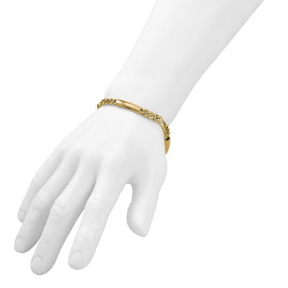 Men's Polished Fancy Link Bracelet 8.5" - 6.11mm