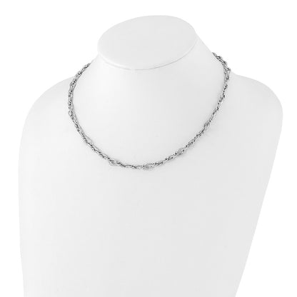Polished Link Necklace 17.75"