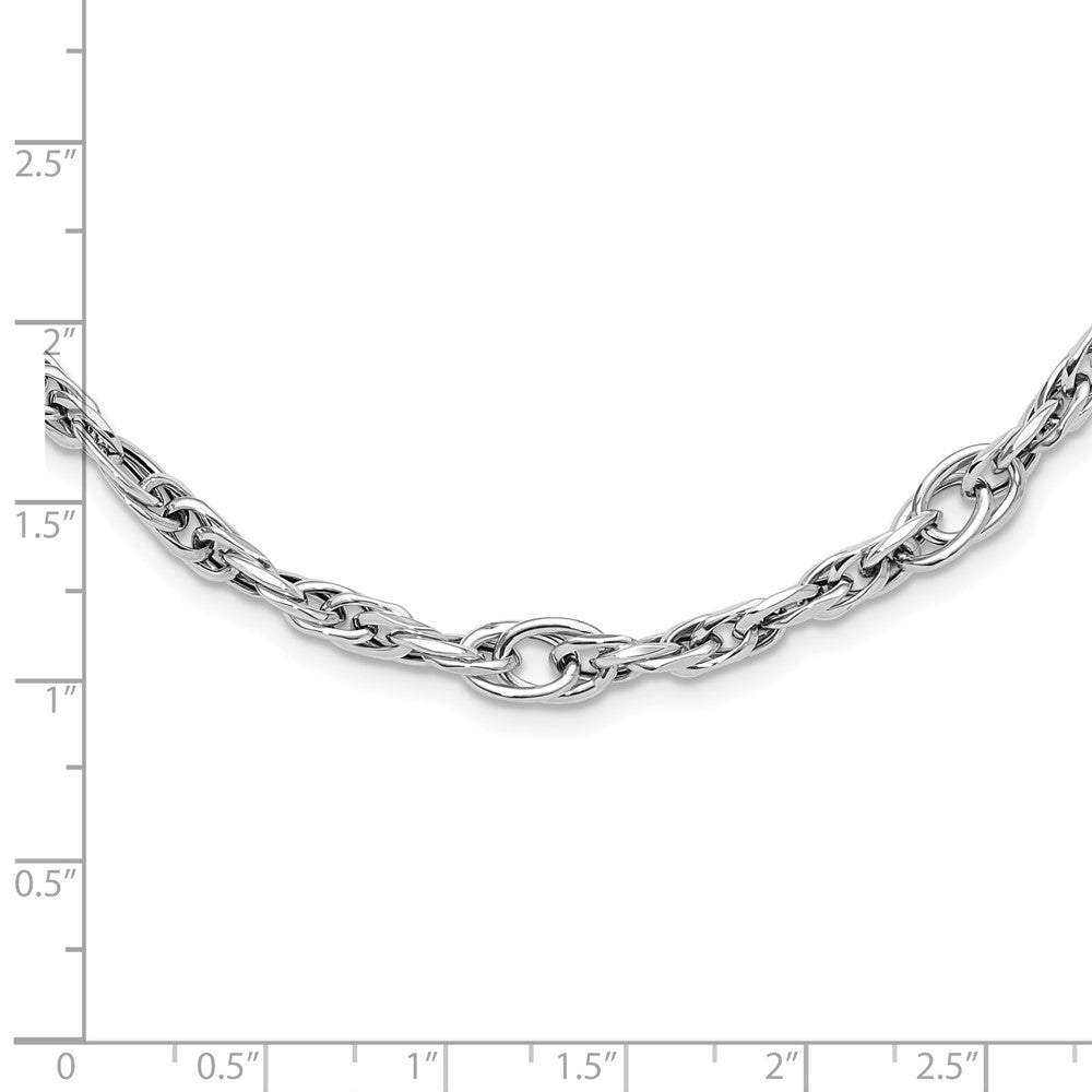 Polished Link Necklace 17.75"
