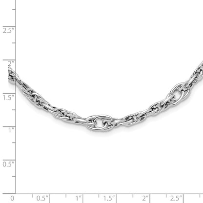 Polished Link Necklace 17.75"