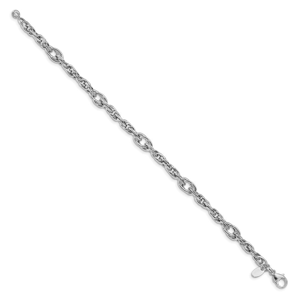 Polished Link Bracelet 7.5" - 6mm