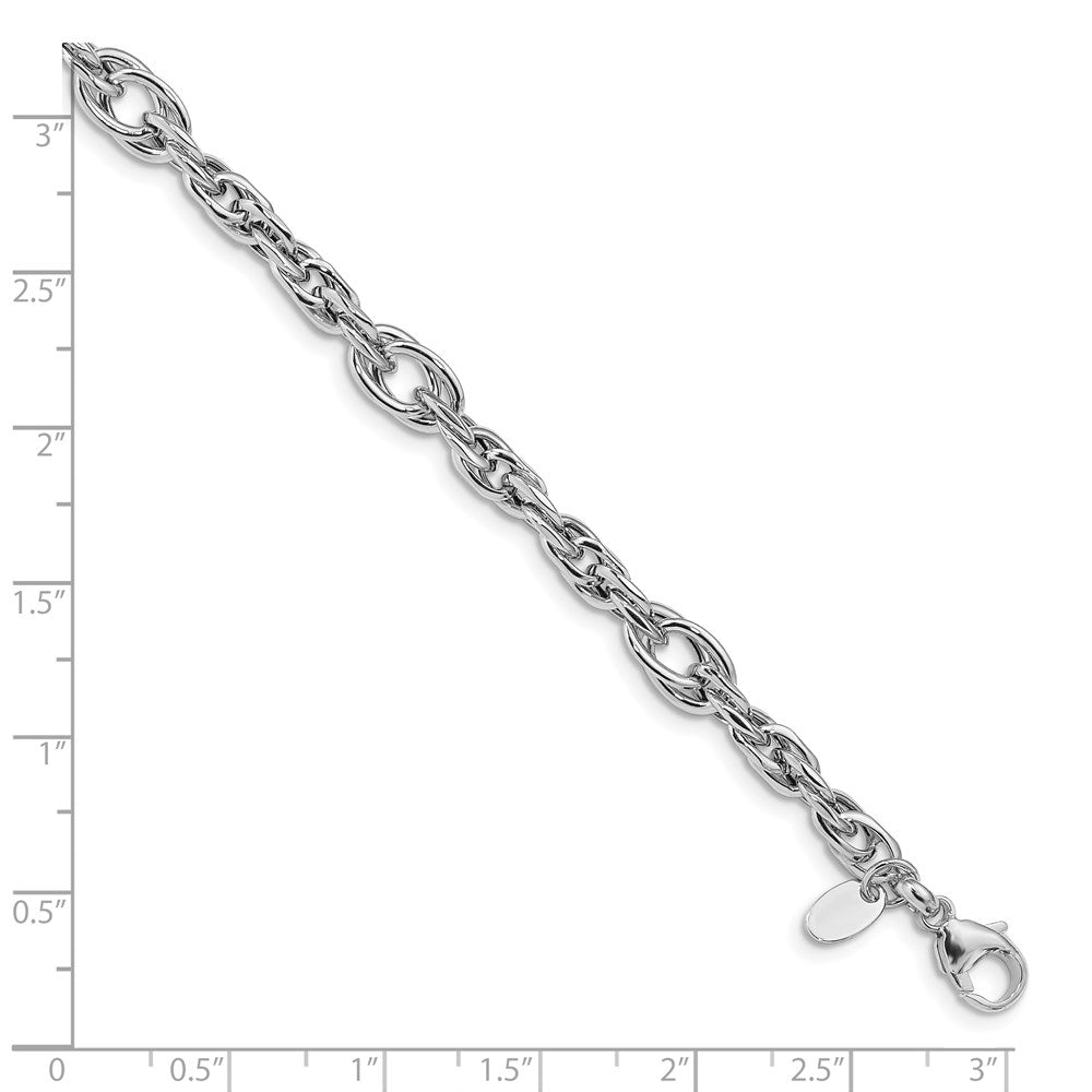 Polished Link Bracelet 7.5" - 6mm