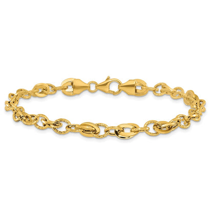 D/C Fancy Link Bracelet 7.5"