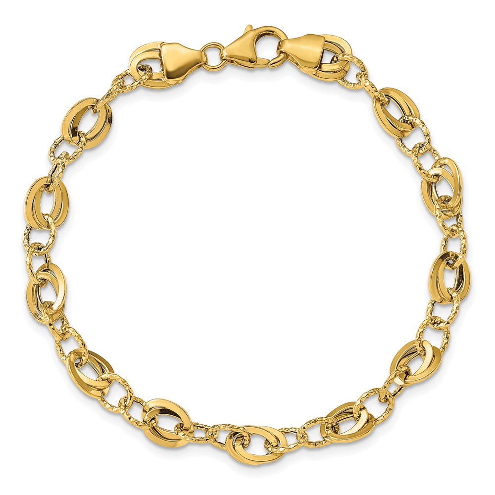 D/C Fancy Link Bracelet 7.5"