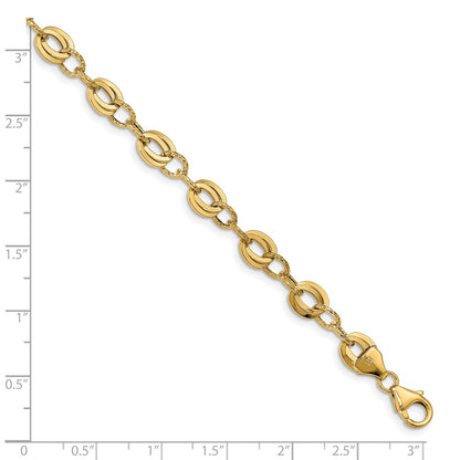 D/C Fancy Link Bracelet 7.5"