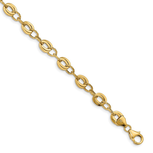 D/C Fancy Link Bracelet 7.5"
