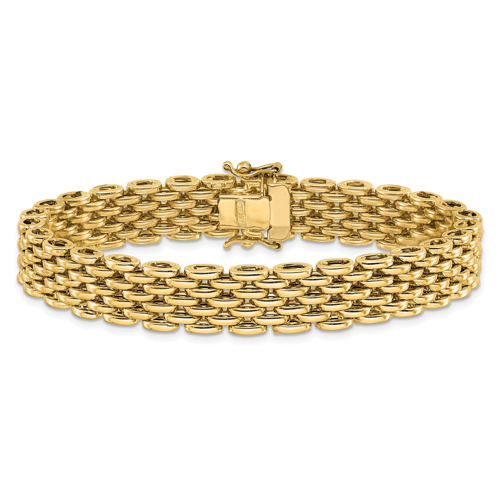 Polished Fancy Bracelet 7.5" - 10.33mm
