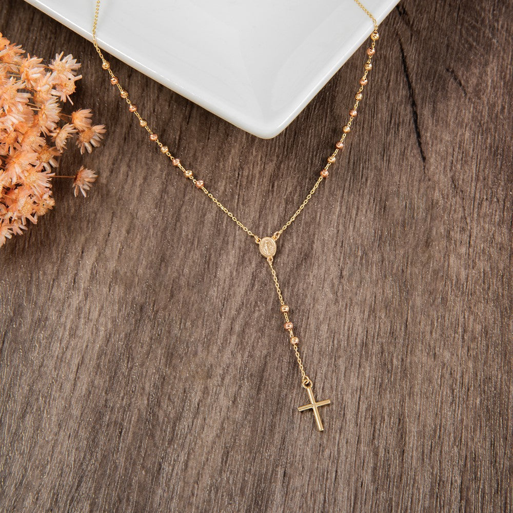 Cross Y-Drop w/1.25 ext. Necklace 16.5"