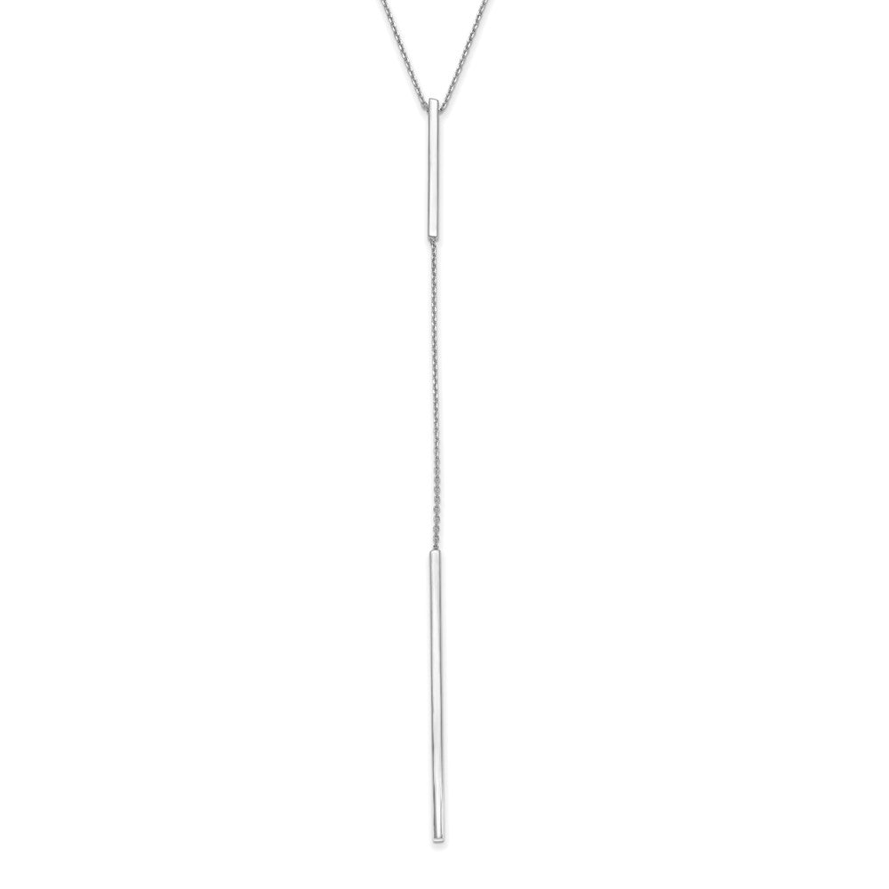 Polished Y-drop Bar w/ 1in ext. Necklace