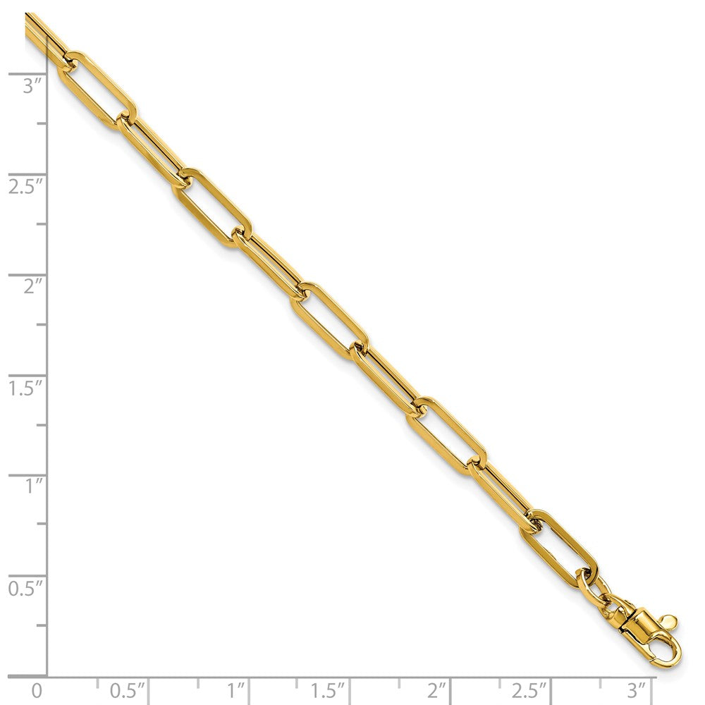 Polished Fancy Link with 1in ext Bracelet - 4.5mm