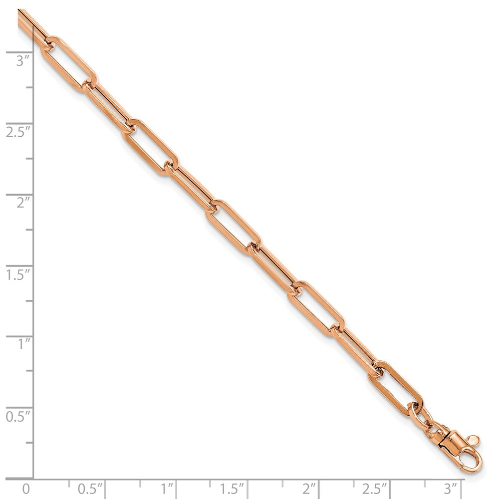 Polished Fancy Link with 1in ext Bracelet - 4.5mm