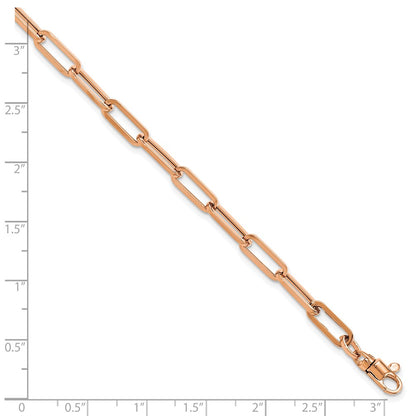 Polished Fancy Link with 1in ext Bracelet - 4.5mm
