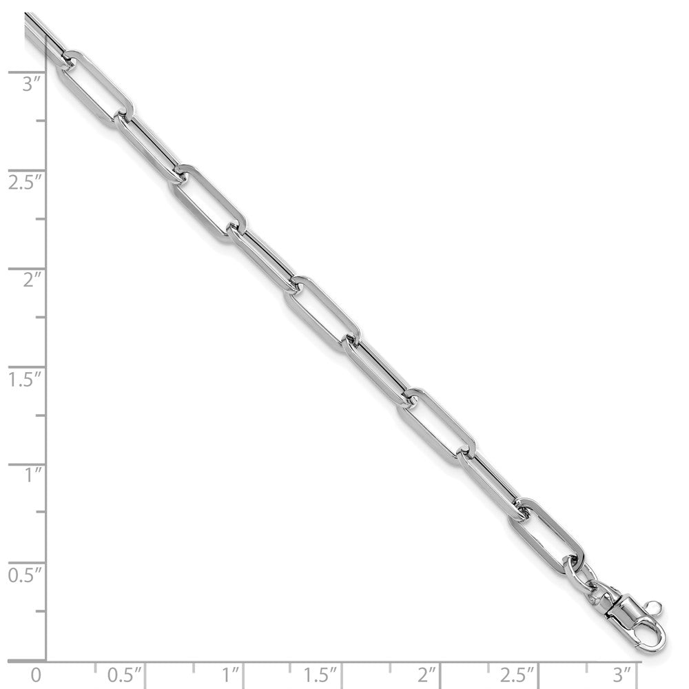 Polished Fancy Link with 1in ext Bracelet - 4.5mm