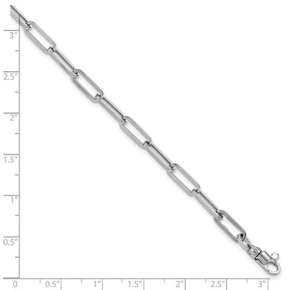 Polished Fancy Link with 1in ext Bracelet - 4.5mm