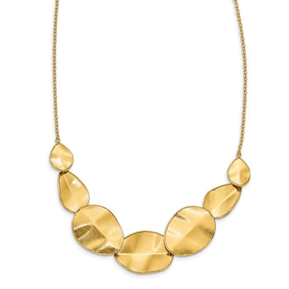 Polished Textured w/ 2in ext Necklace